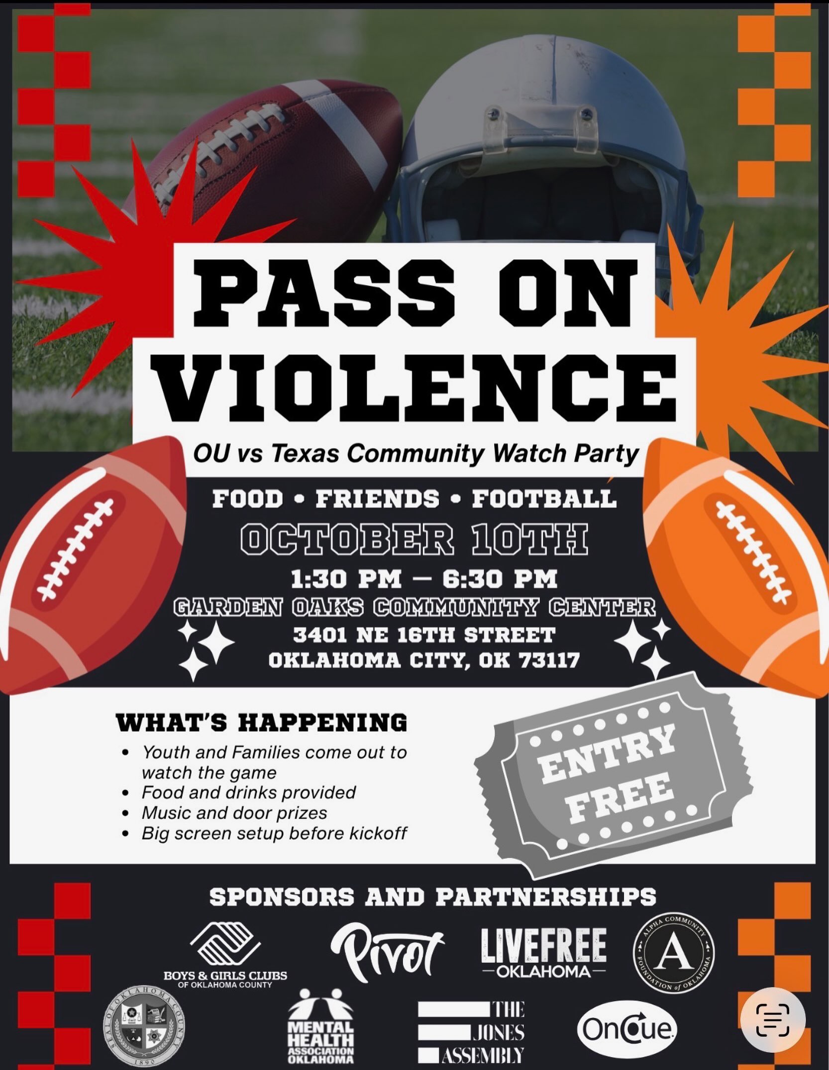 Pass On Violence Watch Party Creates a Safe Space for Oklahoma City Families