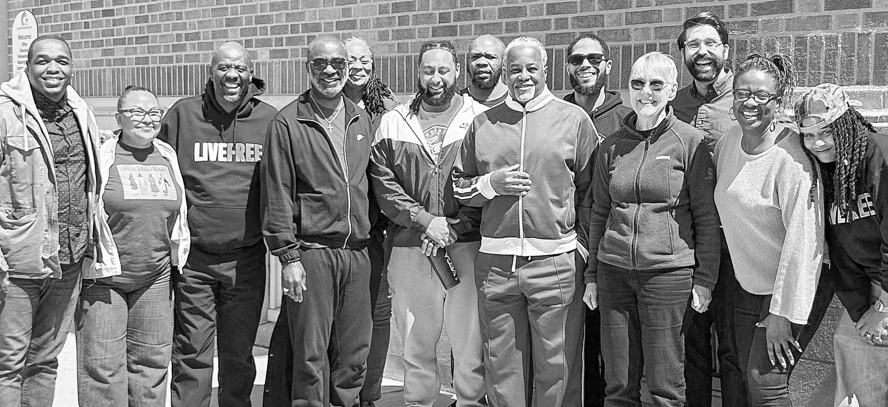 LIVE FREE movement leaders standing together
